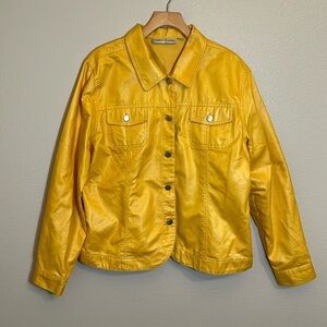 *3/$15* Bamboo Traders Yellow Button Down Jacket